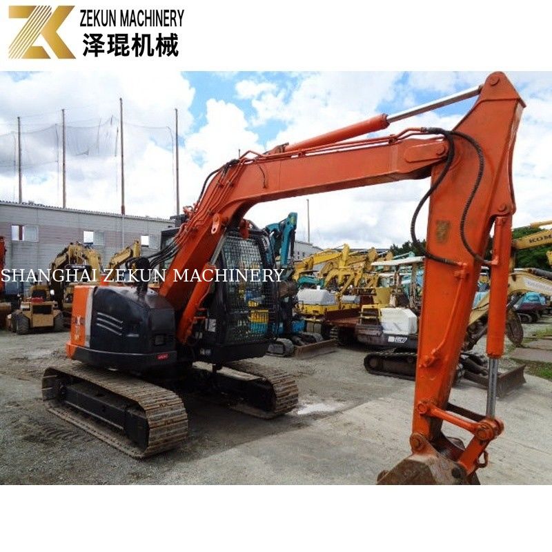 Japón importa 7,5 toneladas de excavadora usada Hitachi ZX75 Motor Isuzu ZX75US-A para la agricultura