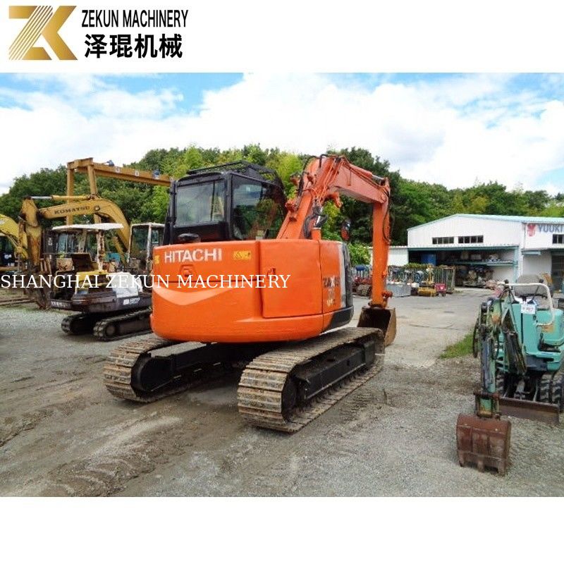Japón importa 7,5 toneladas de excavadora usada Hitachi ZX75 Motor Isuzu ZX75US-A para la agricultura
