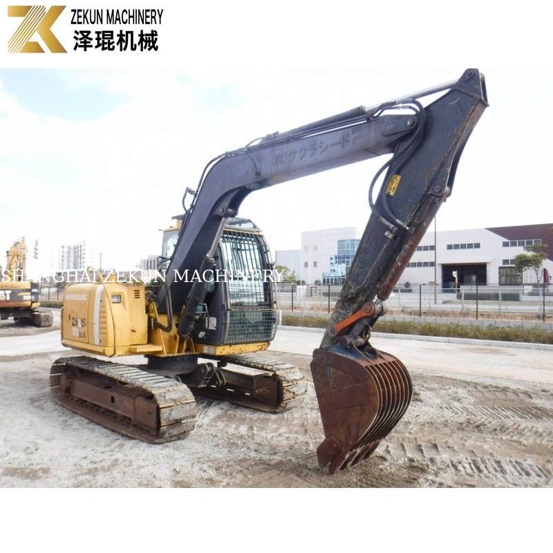 7200 KG Usado Japón Mini 8 toneladas Hitachi 80 Excavadora ZX80 con bomba hidráulica original