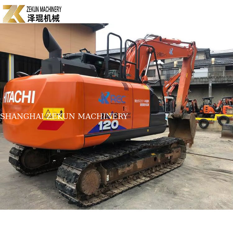 Excavadora Hitachi ZX120-6 con bomba hidráulica original y peso de operación de 12 toneladas