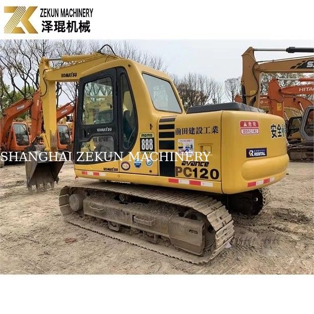 Precio asequible 63kw Komatsu PC120-6 Excavadora de rastreo 120 6 8 para la excavación agrícola