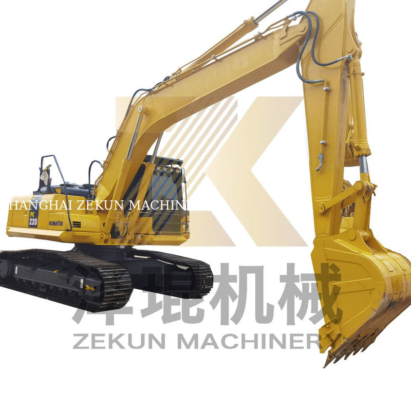Excavadora Komatsu 220 PC220 de 22 toneladas usada con capacidad de 1 M3 y 1050 horas de trabajo