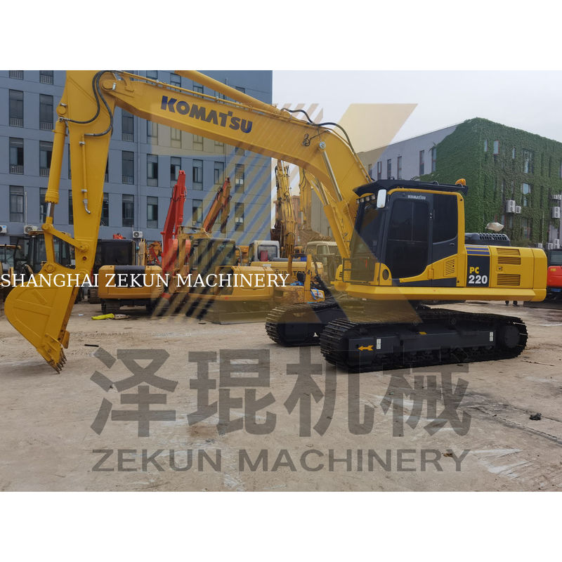 Excavadora Komatsu 220 PC220 de 22 toneladas usada con capacidad de 1 M3 y 1050 horas de trabajo