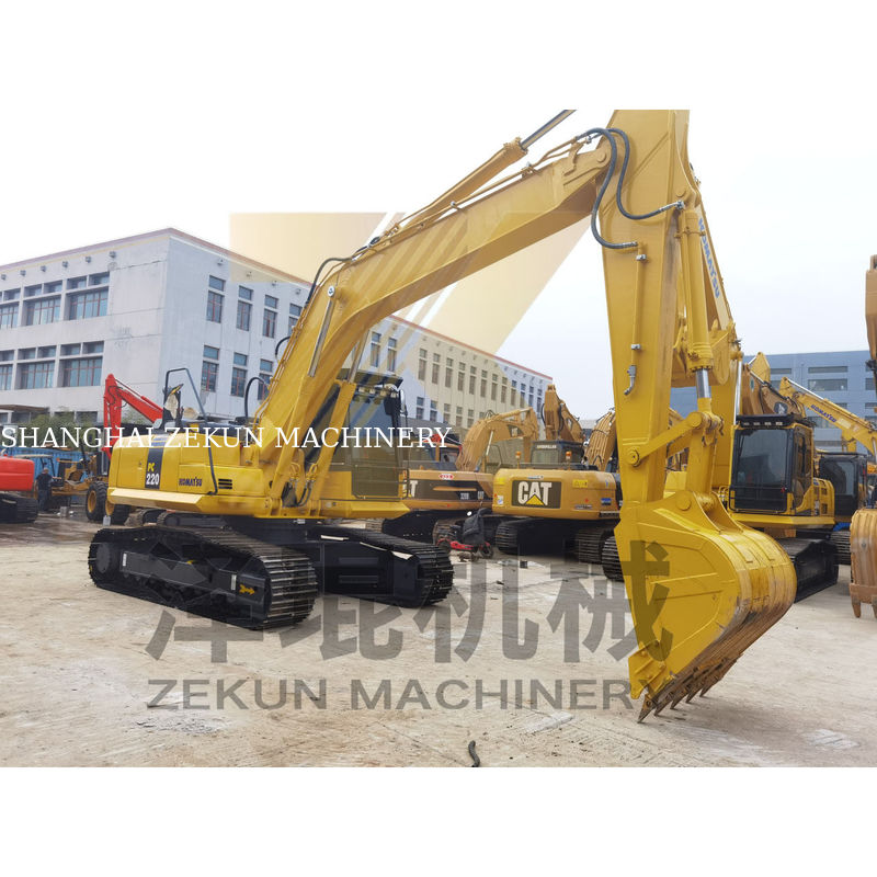 Excavadora Komatsu 220 PC220 de 22 toneladas usada con capacidad de 1 M3 y 1050 horas de trabajo