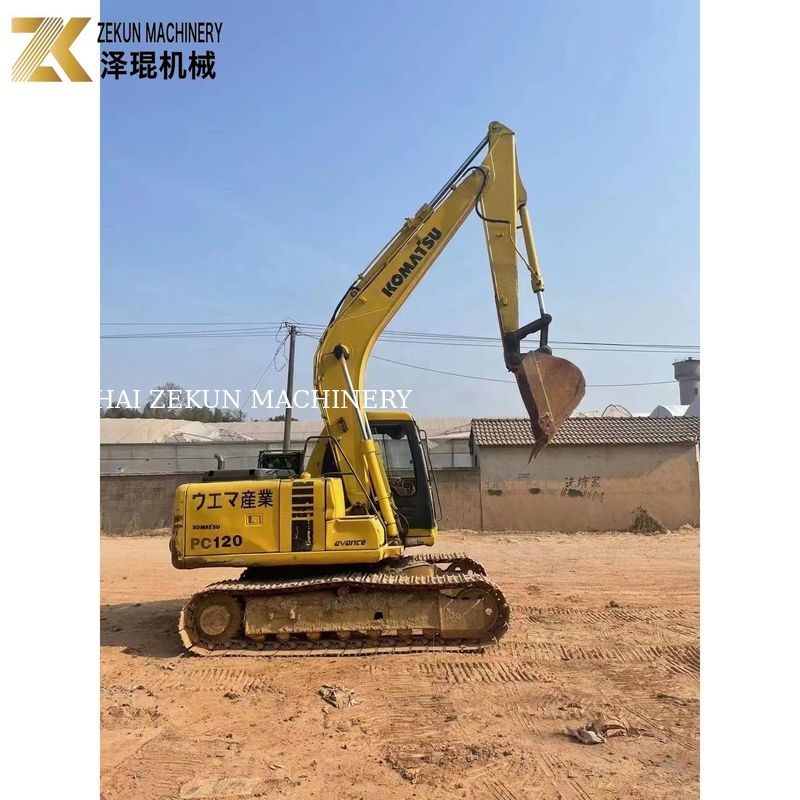 Excavadora de 12 toneladas PC120 de motor diesel Komatsu adecuada para trabajos de excavación pesados