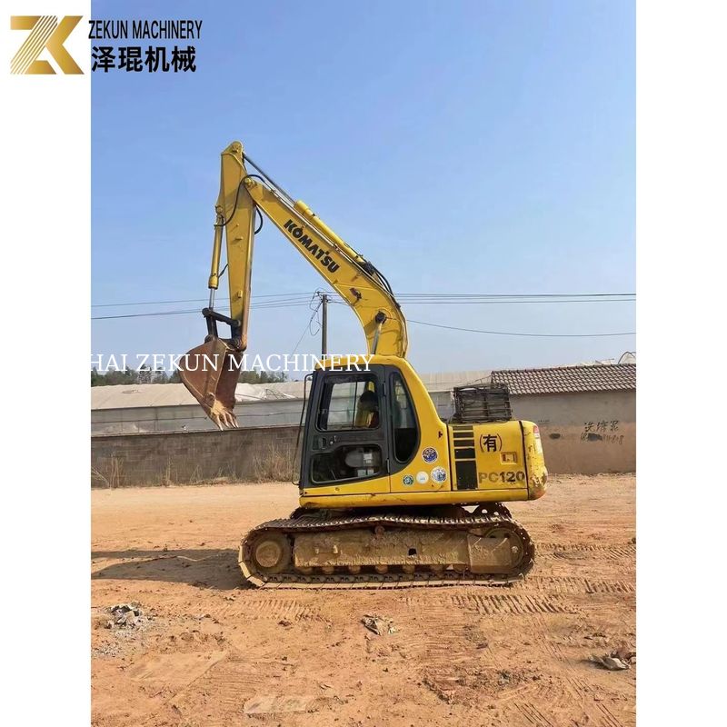 Excavadora de 12 toneladas PC120 de motor diesel Komatsu adecuada para trabajos de excavación pesados
