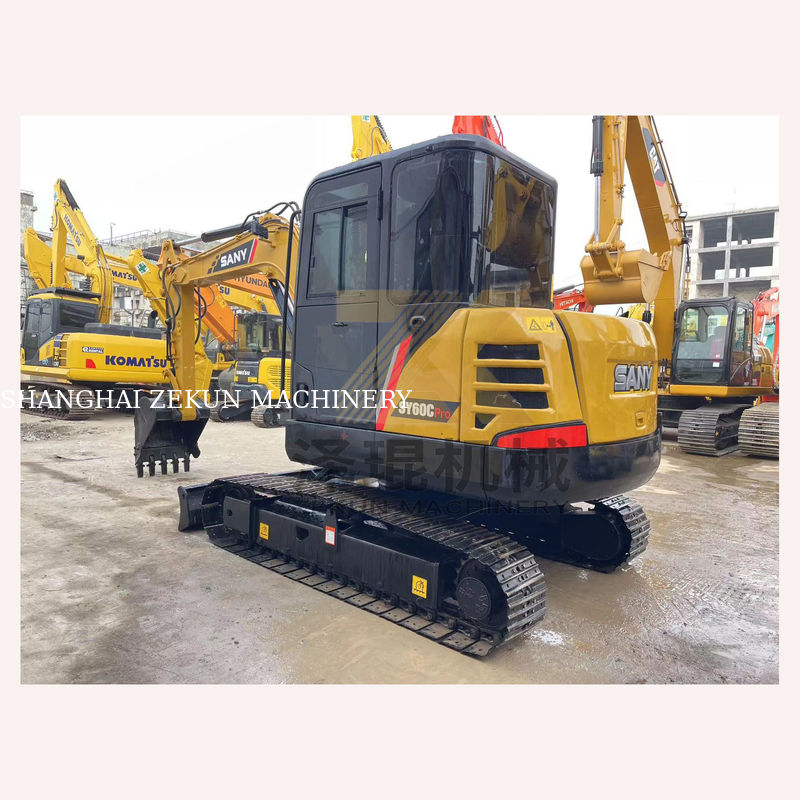 Sany SY60C Pro Crawler Excavadora hidráulica con motor Sany y 0-2000 horas de trabajo