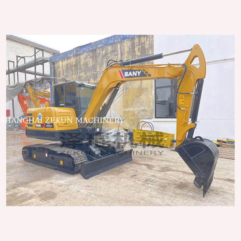Excavadora Sany SY60C Pro usada 60C con un excelente rendimiento y 0-2000 horas de trabajo