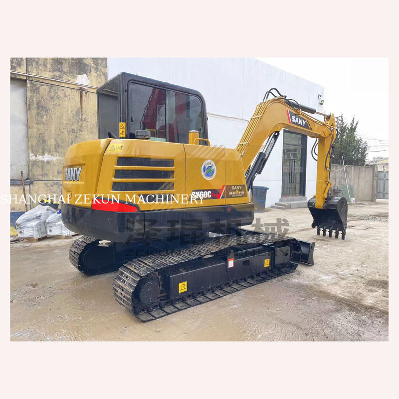 Excavadora Sany SY60C Pro usada 60C con un excelente rendimiento y 0-2000 horas de trabajo