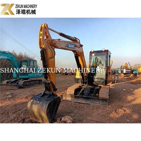Excavadora Sany SY60C PRO de 6 toneladas usada con motor Sany y horas bajas