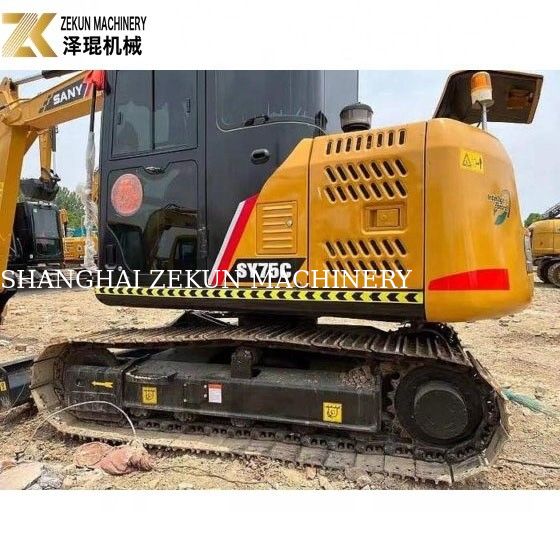 Excavadora usada Sany SY75 con capacidad de 0.28m3 y 2001-4000 horas de trabajo