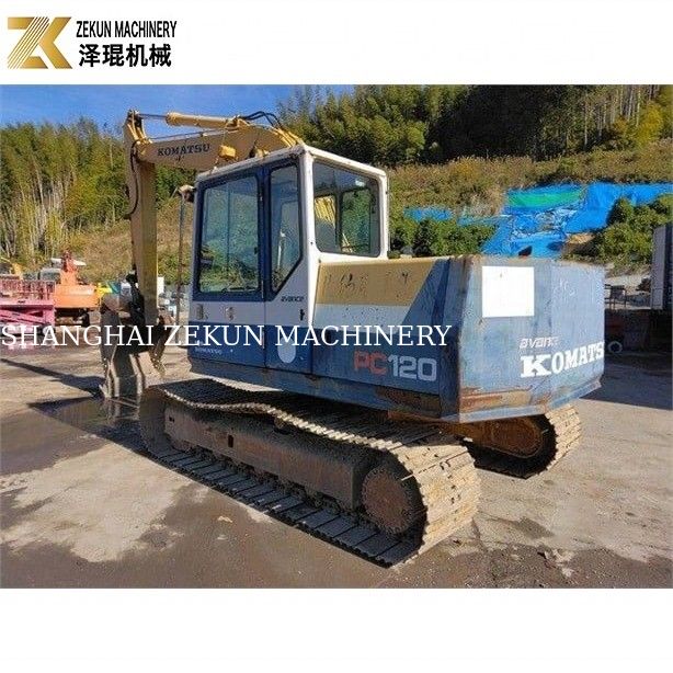 Pequeña excavadora hidráulica con 12800 kg de peso Komatsu PC 120-5 en buenas condiciones