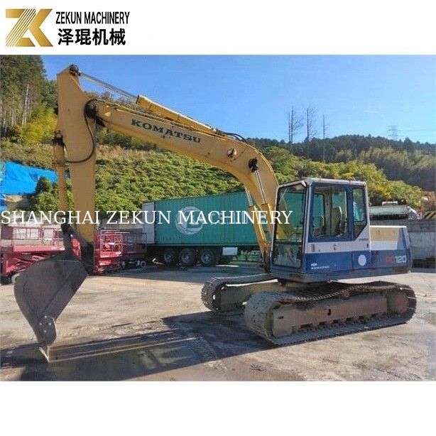 Pequeña excavadora hidráulica con 12800 kg de peso Komatsu PC 120-5 en buenas condiciones
