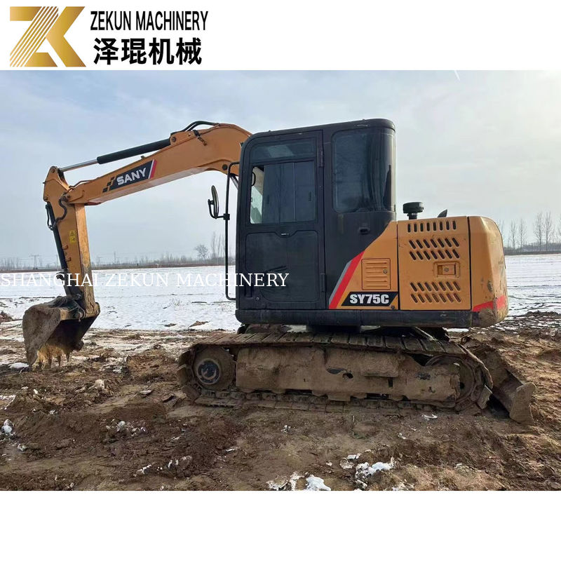 Excavadoras usadas SANY 75C con y horas de trabajo 2001-4000 Solo 7500 KG de peso de la máquina