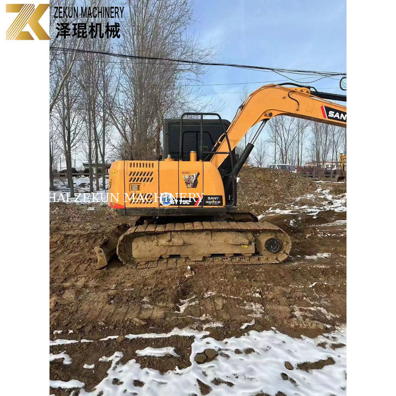 Excavadoras usadas SANY 75C con y horas de trabajo 2001-4000 Solo 7500 KG de peso de la máquina
