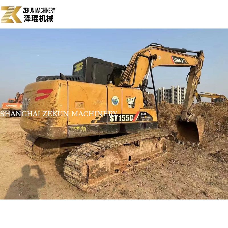 Excavadora de 13 toneladas usada Sany Crawler SY135C-8 SY135C-9