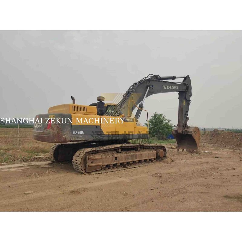 Excavadora Volvo EC480DL 48T usada un cubo de 1.77-3.8m3 importación de Corea