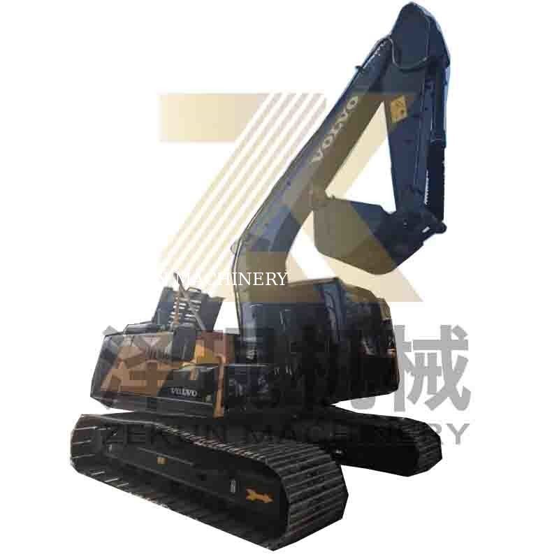 Excavadora Volvo EC140DL bien mantenida, motor D3.8E de 14 toneladas de peso en funcionamiento