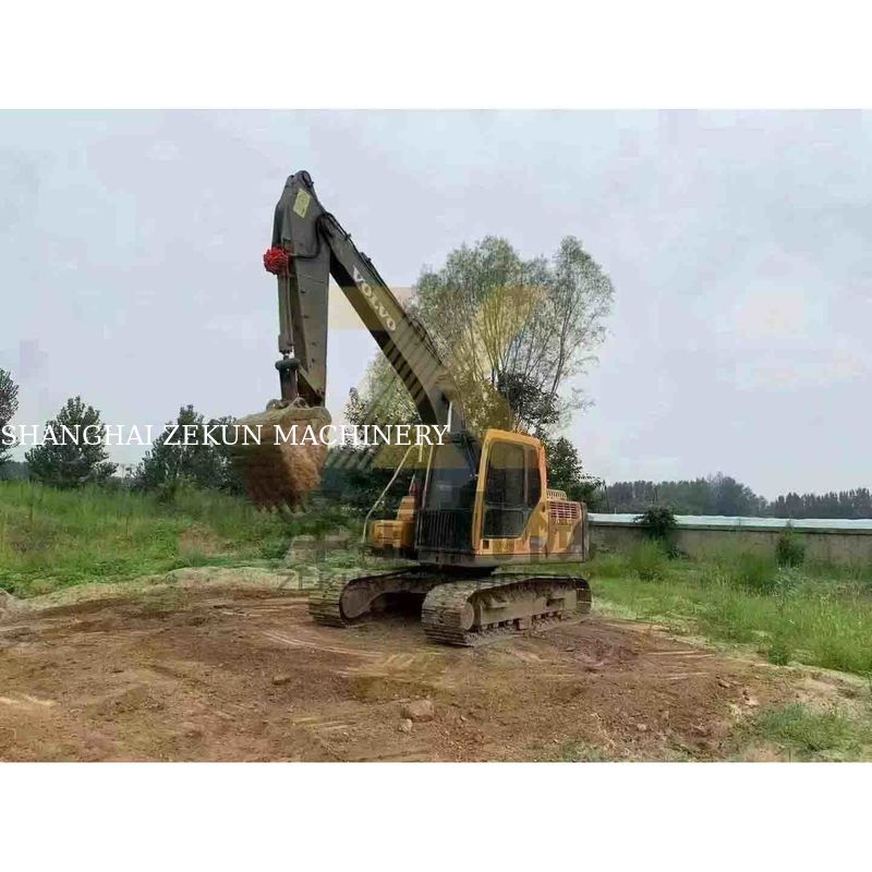 Excavadora usada Volvo EC140DL de 14 toneladas con poca jornada y cilindro hidráulico duradero