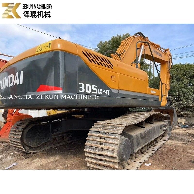 Excavadora Hyundai R305 de 30 toneladas usada para la construcción de carreteras excavación 2001-4000 horas de trabajo