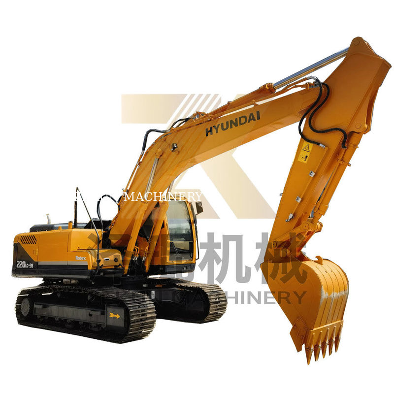 2019 Hyundai 220 220-9 Excavadora de segunda mano original de Corea con 22 toneladas de peso operativo