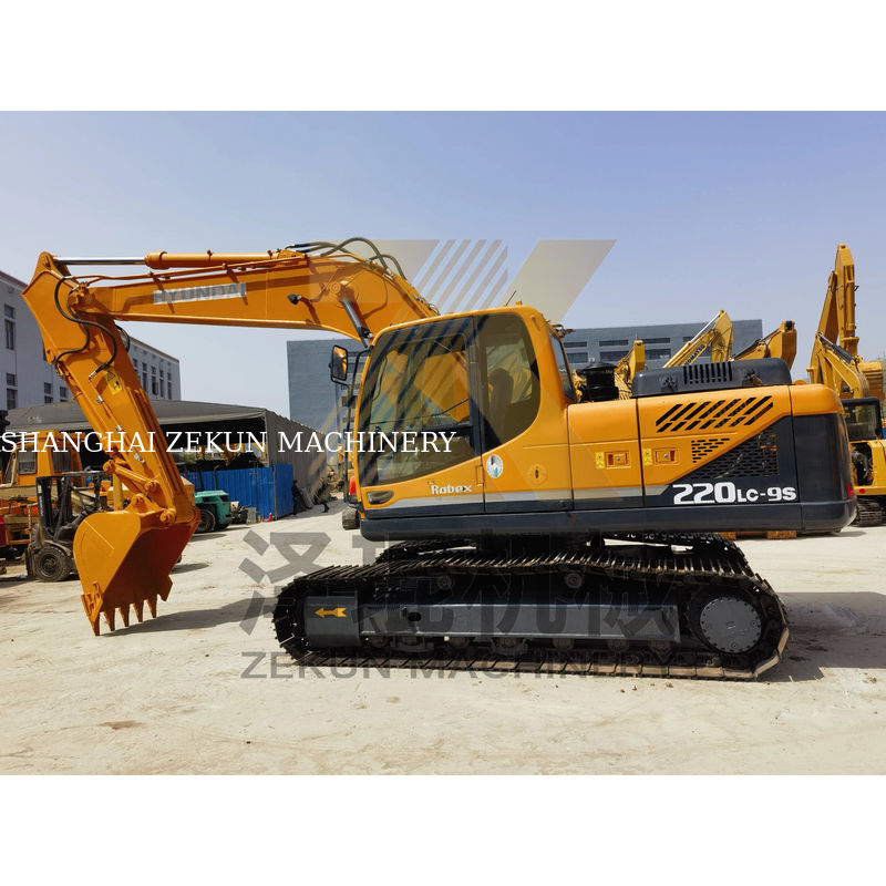 2019 Hyundai 220 220-9 Excavadora de segunda mano original de Corea con 22 toneladas de peso operativo