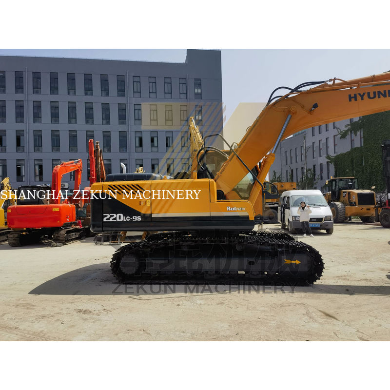 2019 Hyundai 220 220-9 Excavadora de segunda mano original de Corea con 22 toneladas de peso operativo