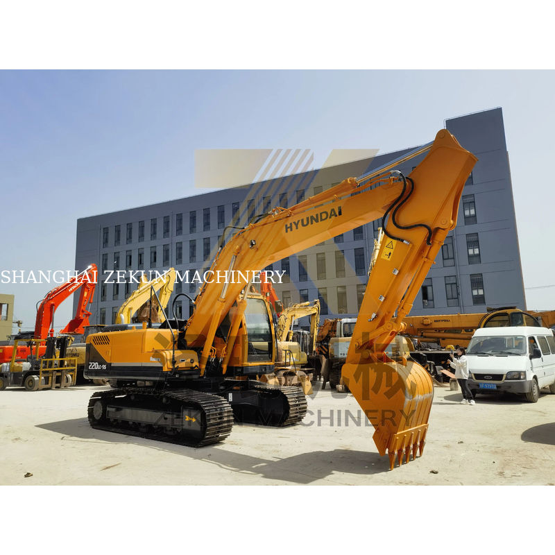 2019 Hyundai 220 220-9 Excavadora de segunda mano original de Corea con 22 toneladas de peso operativo