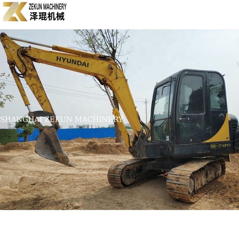 5Excavadora Hyundai Robex 55-7 de 5 toneladas con válvula hidráulica