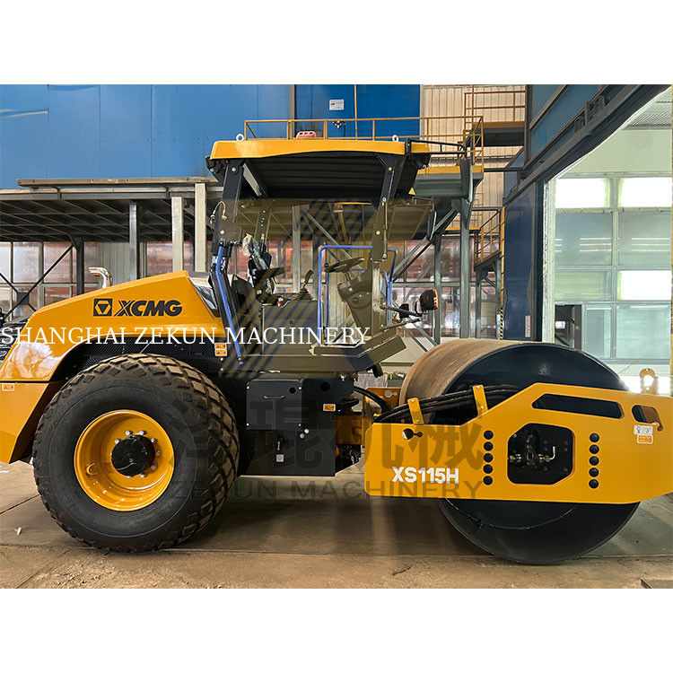 11 toneladas XCMG XS115H Roller de carretera India etapa IV Equipo de construcción de carreteras
