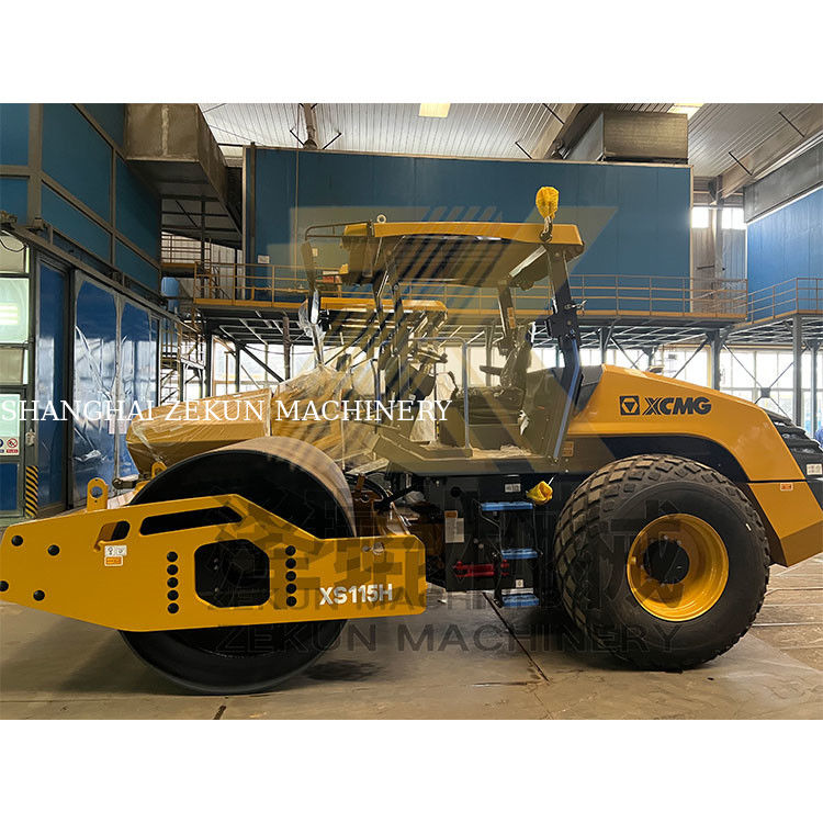 11 toneladas XCMG XS115H Roller de carretera India etapa IV Equipo de construcción de carreteras