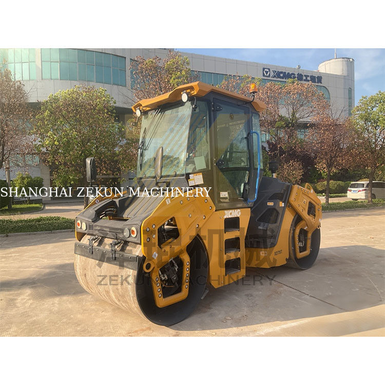 7ton XCMG XD75T Doble tambor de rodillo EU Fase V Equipo de construcción de carreteras