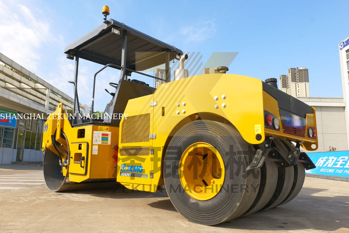 8 toneladas XCMG XD83VT Doble tambor de rodillo EU Equipo de la etapa II para la venta