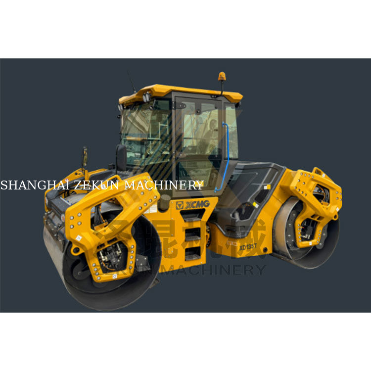 13 toneladas XCMG XD135T Doble tambor de rodillo EU Fase V Equipo de construcción de carreteras