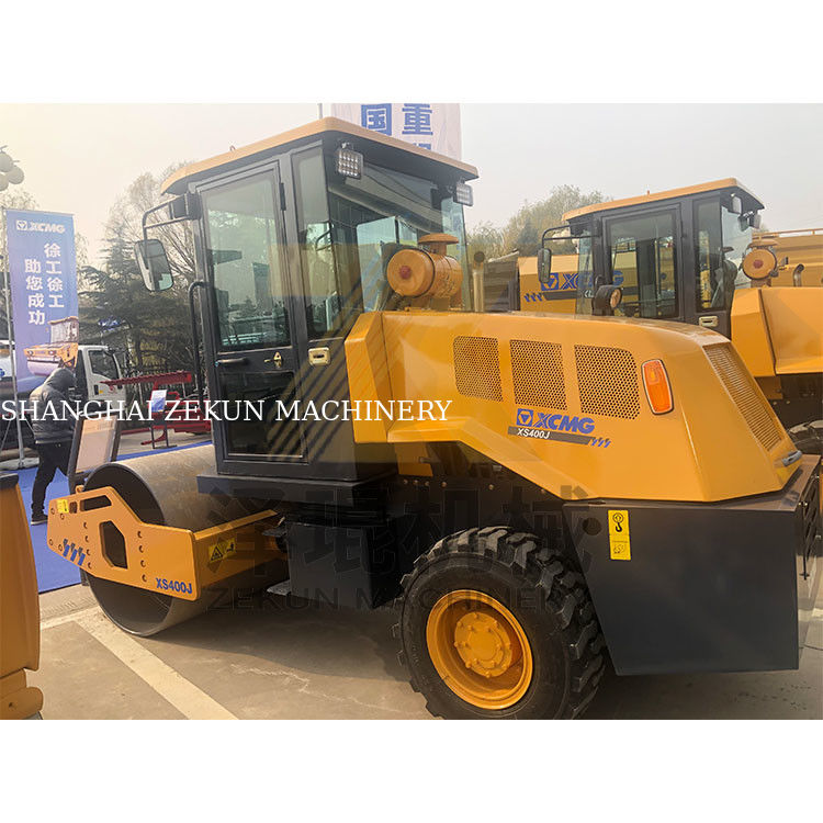 Usado XCMG XS400J 4T Roller un solo tambor construcción de carreteras etapa III
