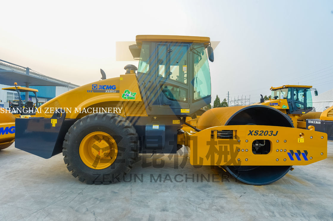 20 toneladas XCMG XS203J Roller vibratorio de tambor único China etapa II