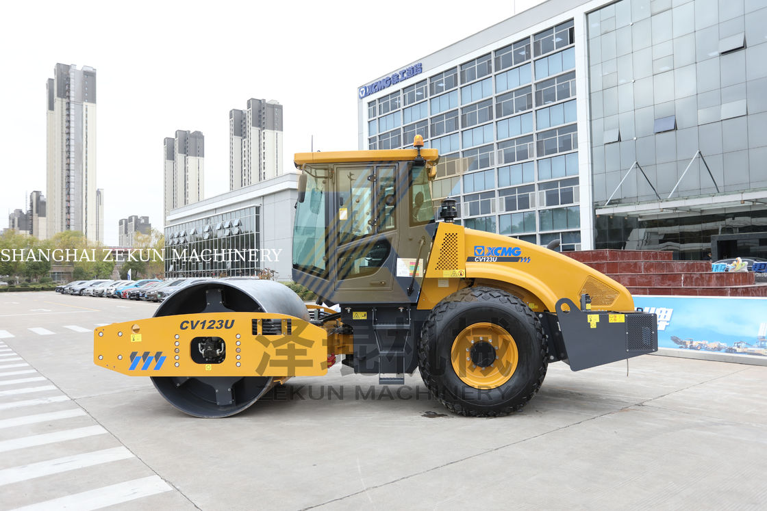 12 toneladas XCMG CV123U tambor de rodillo EU etapa T4F máquina de carretera