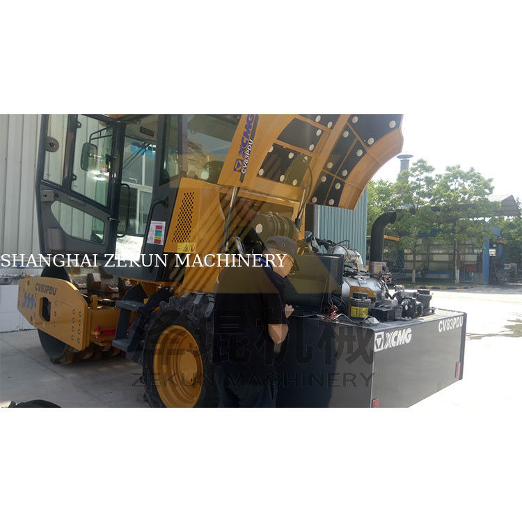 8 toneladas de XCMG CV83U Roller de tambor hidráulico EU Stage T4F