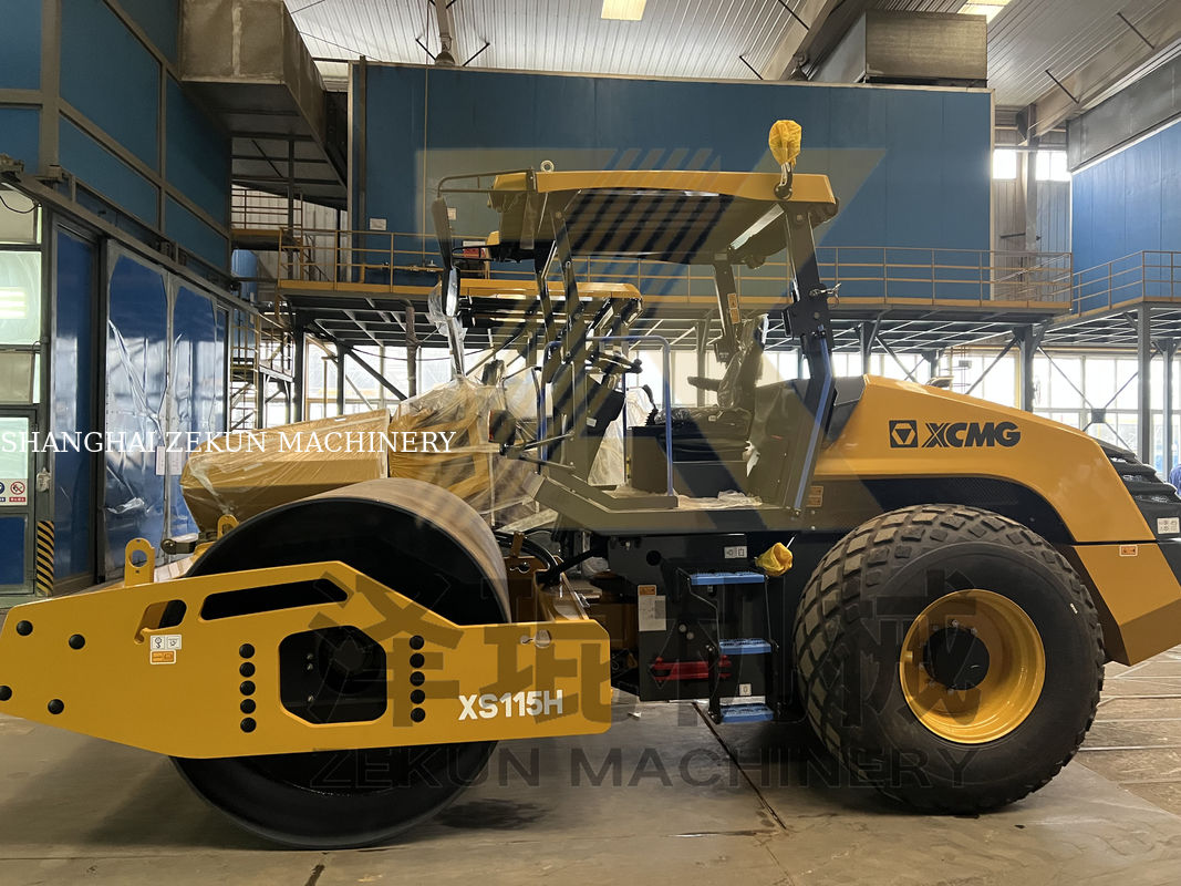 11 toneladas XCMG XS115 Roller hidráulico completo EU Etap V Equipo de carreteras