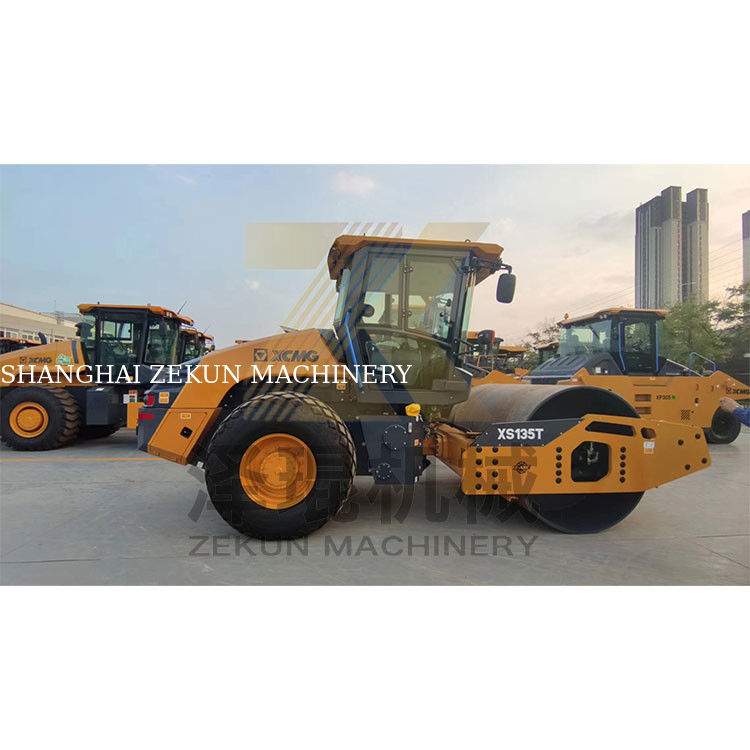 13 toneladas XCMG XS135T Roller de tambor hidráulico completo EU Equipo de etapa V