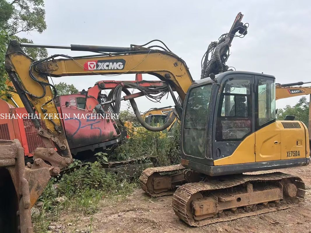 2021 XCMG XE75DA Excavadora de rastreo hidráulico de clase 7.5 toneladas con conectores de rotor y agarre