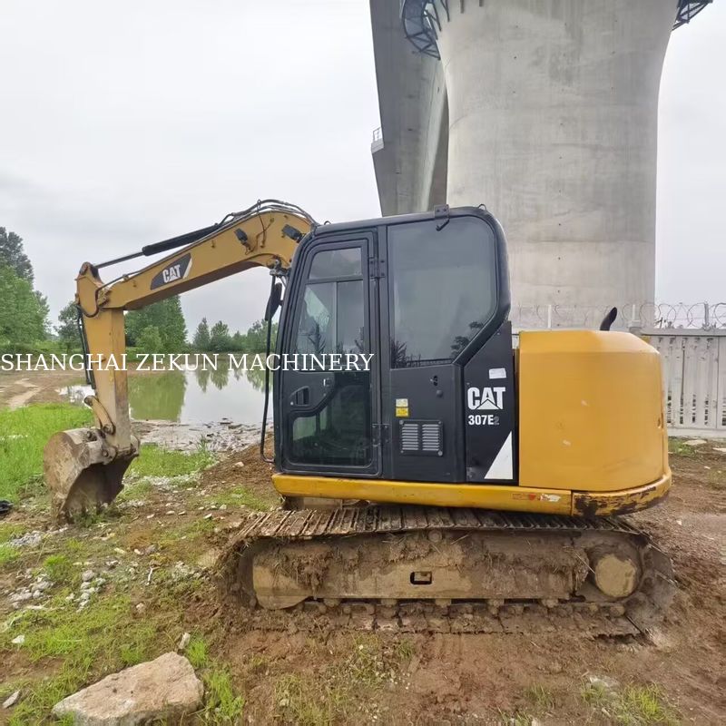 Excavadora CAT 307E2 de 2017, 12544 horas, altura máxima de descarga 070 mm, presión hidráulica 28 MPa