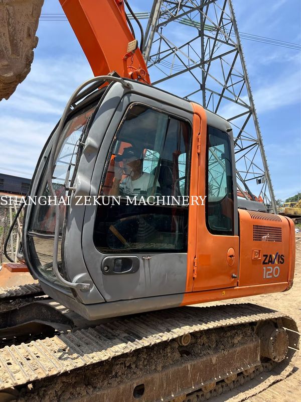 Excavadora Hitachi ZX120-6 14165 horas para necesidades comerciales, capacidad del depósito de combustible 240 L, presión hidráulica 34.3 MPa