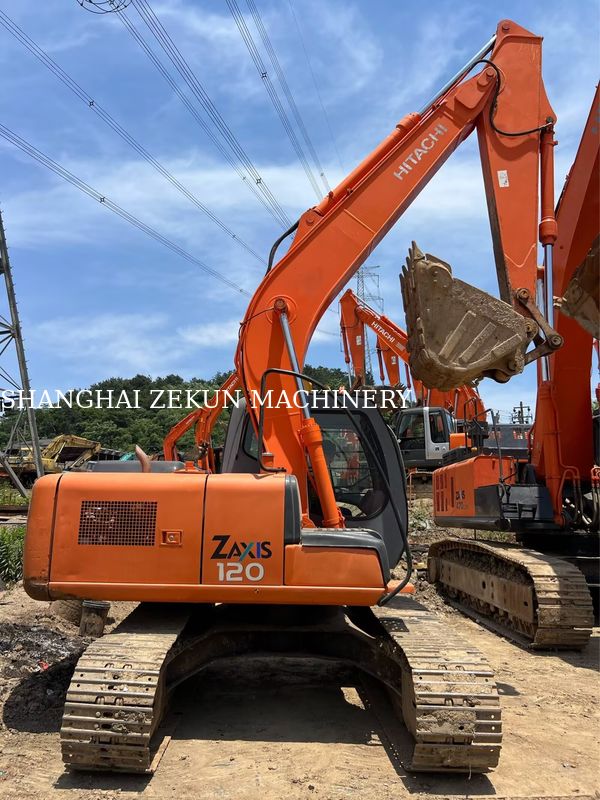 Excavadora Hitachi ZX120-6 14165 horas para necesidades comerciales, capacidad del depósito de combustible 240 L, presión hidráulica 34.3 MPa