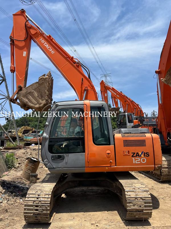 Excavadora Hitachi ZX120-6 14165 horas para necesidades comerciales, capacidad del depósito de combustible 240 L, presión hidráulica 34.3 MPa