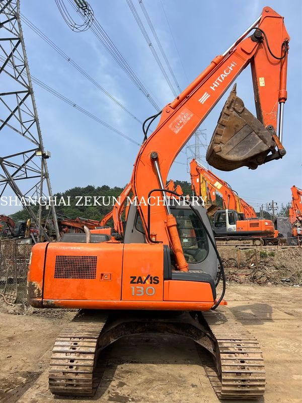 Excavadora usada Hitachi ZX130-6 con 11053 horas 4.6m longitud del arco 34.3 MPa presión hidráulica